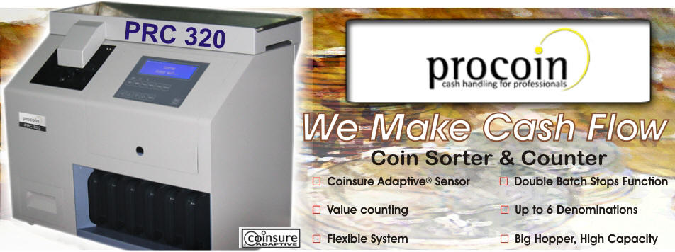 Procoin PRC 320 Coin Counter & Sorter