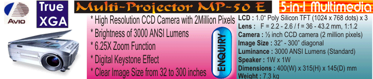AVIO MP-50E Multi-Function Projector