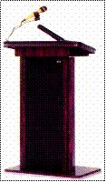 Damon Sound Lectern Deluxe Front View