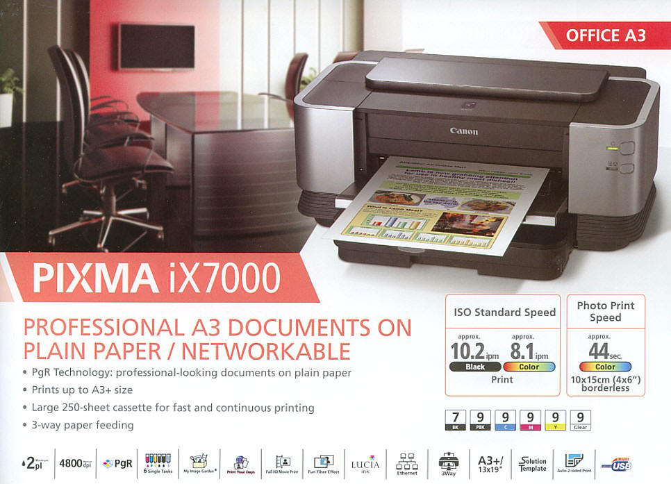 Canon Pixma iX7000 Ink Jet Printer