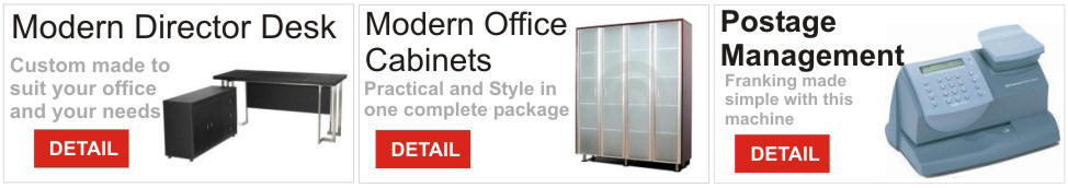Modern Director Desk, Modern Office Cabinet, Postage Management